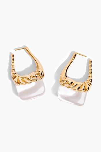 Buy_Outhouse_Gold Plated Scylla Drop Earrings _at_Aza_Fashions
