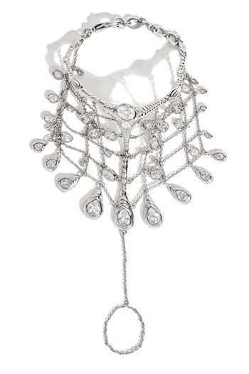Buy_Outhouse_Silver Plated Siren Hand Harness _at_Aza_Fashions