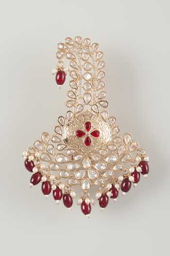 Buy_Salil Bhatia_Gold Pearl Embellished Kalangi _at_Aza_Fashions