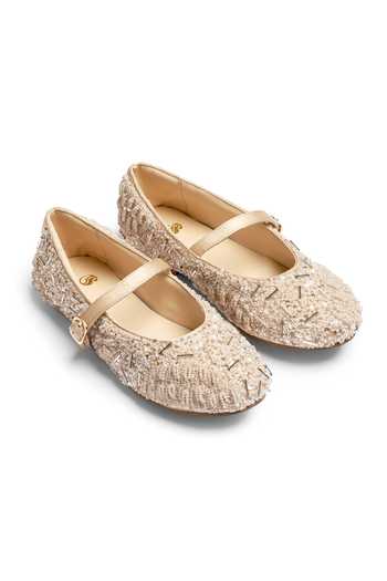 Buy_Shilpsutra_Ivory Frost Embroidered Ballerinas _Online_at_Aza_Fashions