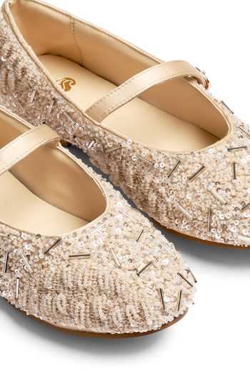 Shop_Shilpsutra_Ivory Frost Embroidered Ballerinas _Online_at_Aza_Fashions