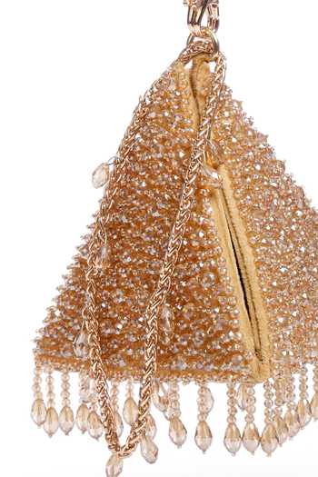 Buy_Shilpsutra_Gold Glided Amber Shikhara Bag _Online_at_Aza_Fashions