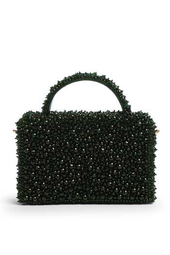 Shilpsutra_Emerald Green Malachite Box Satchel Bag _Online_at_Aza_Fashions