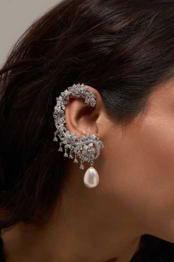 Buy_Mozaati_Silver Plated Celestia Earrings _at_Aza_Fashions
