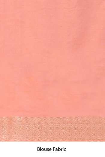 Vishwa By Pinki Sinha_Pink Silk Meenakari Jaal Handwoven Saree With Running Blouse _Online_at_Aza_Fashions