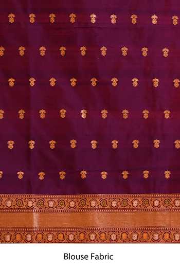 Shop_Vishwa By Pinki Sinha_Multi Color Silk Woven Saree With Running Blouse _Online_at_Aza_Fashions