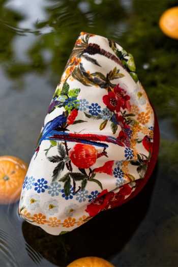 Bhavna Kumar_Multi Color Floral Print Puff Clutch Bag _Online_at_Aza_Fashions