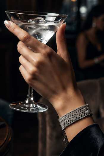 Buy_Tad Accessories_White Stone Studded Bracelet _at_Aza_Fashions