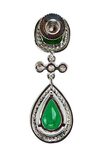 Buy_Nazaakat By Samara Singh_Emerald Green Stone Studded Necklace Set _Online_at_Aza_Fashions
