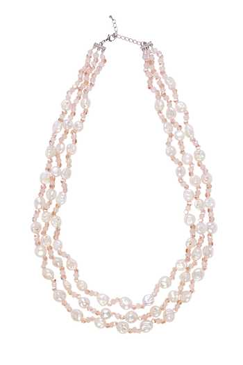 Vivinia By Vidhi Mehra_White Baroque Pearl Layered Necklace _Online_at_Aza_Fashions