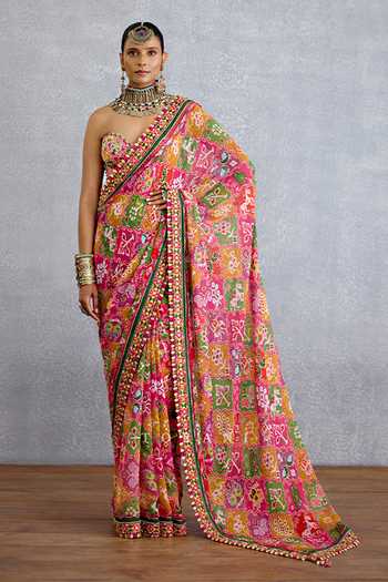 Buy_Torani_Pink Georgette Rangili Drashti Saree 