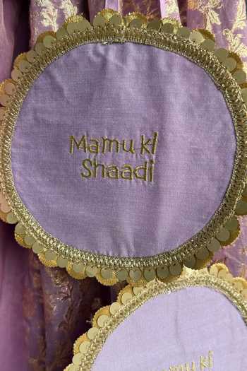 Buy_The little tales_Purple Silk, Cotton, Organza Flower Woven Lehenga Set _Online_at_Aza_Fashions