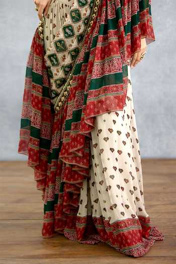 Shop_Torani_Multi Color Georgette Surkhi Rangili Eshna Pre-draped Saree _Online_at_Aza_Fashions