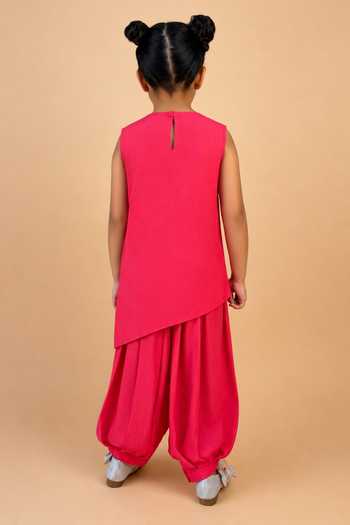 Shop_Turqidz By Shweta Aggarwal_Blue Dupion, Silk Embroidered Sherwani With Pant _at_Aza_Fashions