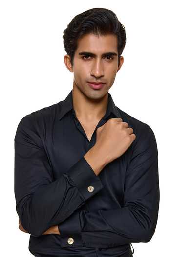 Raabta By Rahul_Green Tajdar Cufflinks - Set Of 2 _Online_at_Aza_Fashions