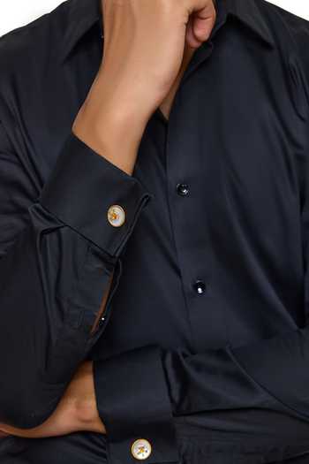 Buy_Raabta By Rahul_Green Tajdar Cufflinks - Set Of 2 _at_Aza_Fashions