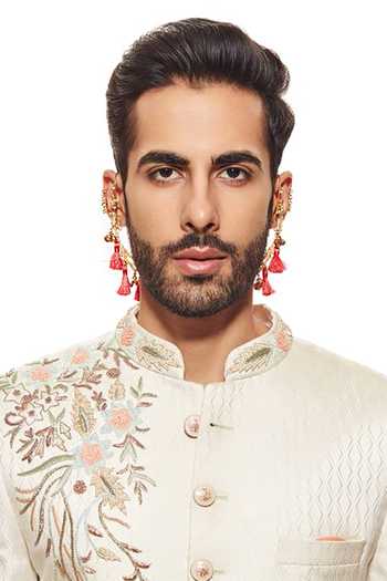 Raabta By Rahul_Gold Arnit Earcuff Ear Chain _Online_at_Aza_Fashions