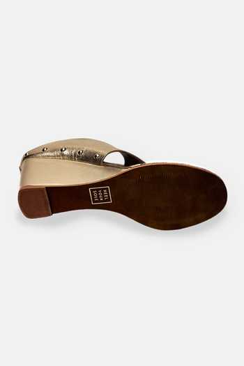 Shop_Heel Your Sole_Gold Tia Metallic Wedges _Online_at_Aza_Fashions