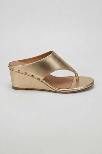 Shop_Heel Your Sole_Gold Tia Metallic Wedges _at_Aza_Fashions