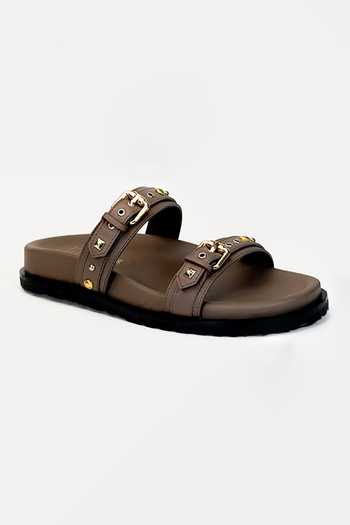 Buy_Heel Your Sole_Taupe Blaze Flats _Online_at_Aza_Fashions