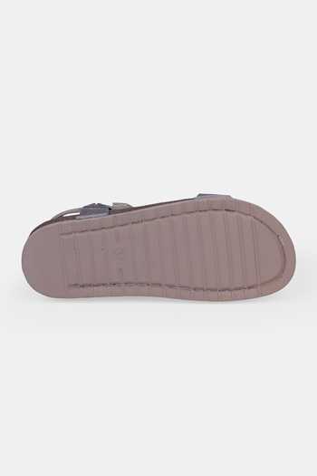 Heel Your Sole_Grey Viviana Gunmetal Flats _Online_at_Aza_Fashions