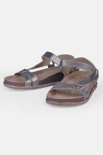 Shop_Heel Your Sole_Grey Viviana Gunmetal Flats _Online_at_Aza_Fashions