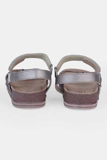 Heel Your Sole_Grey Viviana Gunmetal Flats _at_Aza_Fashions
