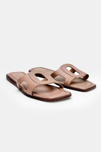 Buy_Heel Your Sole_Taupe Zaza Flats _at_Aza_Fashions