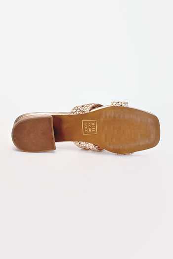 Shop_Heel Your Sole_Gold Jazz Braided Heels _Online_at_Aza_Fashions