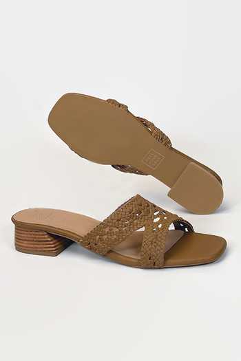 Shop_Heel Your Sole_Brown Jazz Braided Heels _at_Aza_Fashions