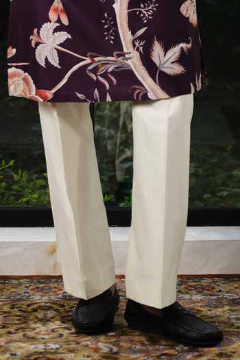 Mahima Mahajan_Purple Silk, Chanderi Zafir Embroidered Kurta And Pant Set _Online_at_Aza_Fashions