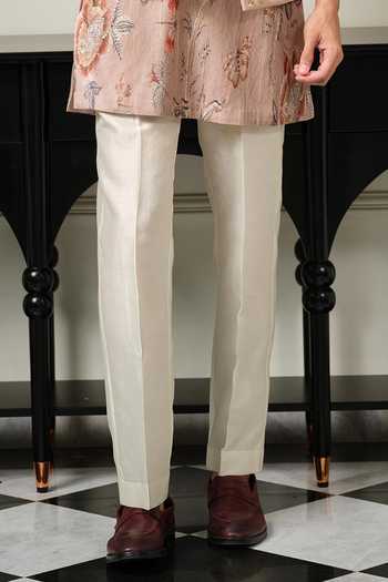 Mahima Mahajan_Pink Silk, Chanderi Nazam Embroidered Bundi And Kurta Set _Online_at_Aza_Fashions