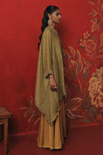 Buy_Twenty Nine_Yellow Twill Amber Haze Bootcut Pant _Online_at_Aza_Fashions