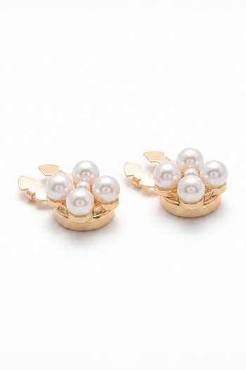 Buy_ESME_White Molten Button Covers - Set Of 2 _Online_at_Aza_Fashions