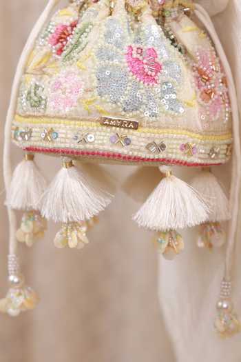Shop_AMYRA_Multi Color Embroidery, Sequins, Beads, Pearls, Gulbahar Pastel Mini Potli _Online