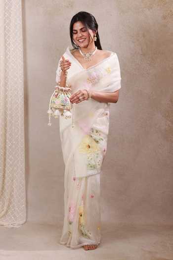 AMYRA_Multi Color Embroidery, Sequins, Beads, Pearls, Gulbahar Pastel Mini Potli 