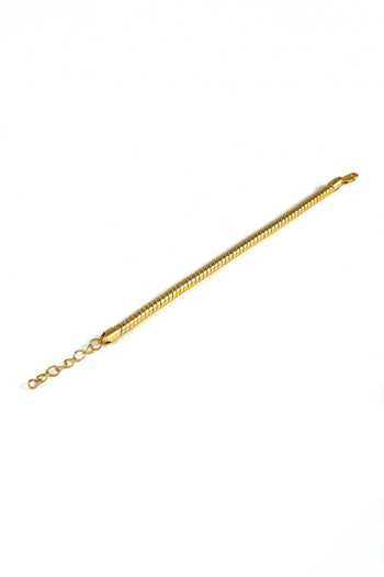 Arvino_Gold Molten Snake Necklace _Online_at_Aza_Fashions
