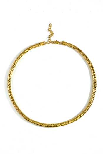 Buy_Arvino_Gold Molten Snake Necklace _Online_at_Aza_Fashions