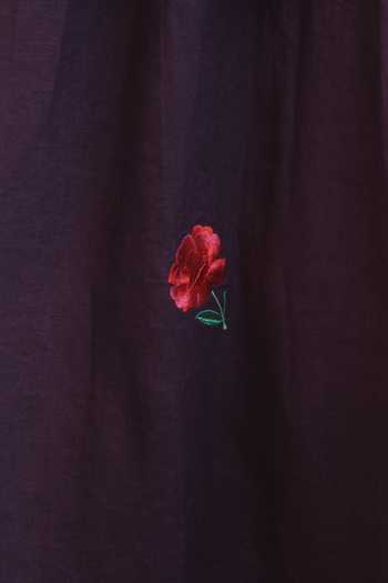 Shop_Saphed_Purple Linen Open Neck Embroidered Jacket 