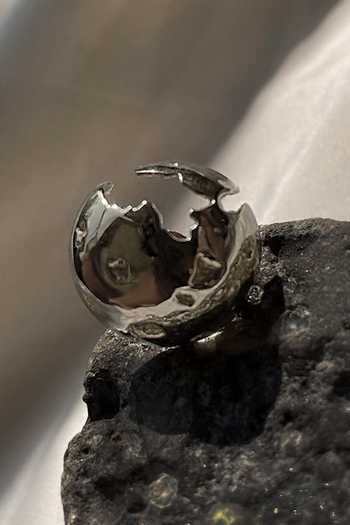 Shop_KEFI-CO_Silver Plated Pallas Moon Stud Earrings _at_Aza_Fashions