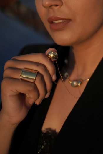 Shop_KEFI-CO_Gold Plated Pallas Moon Pendant Necklace _Online_at_Aza_Fashions