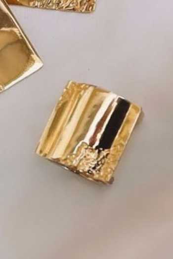 Shop_KEFI-CO_Gold Plated Starke Wave Ring _at_Aza_Fashions