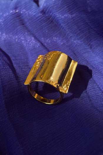 Shop_KEFI-CO_Gold Plated Starke Wave Ring 