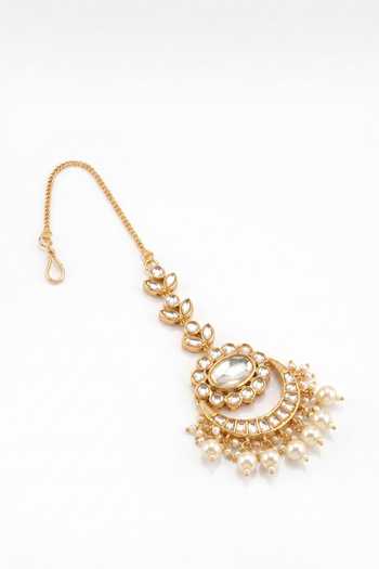 Shop_Mnsh_Gold Plated Noor Mahal Polki Choker Set _Online_at_Aza_Fashions