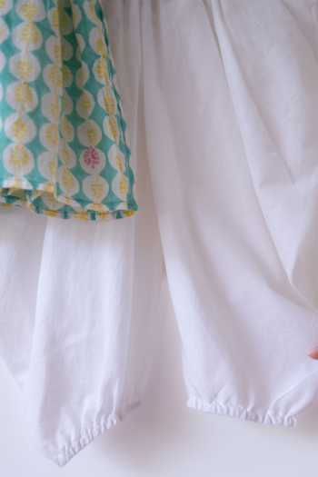 Love The World Today_Green Cotton Rasa Monstera Print Kurta And Cowl Dhoti Pant Set _Online_at_Aza_Fashions