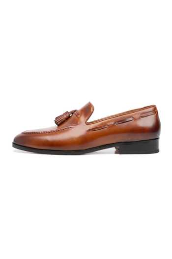 3dm Lifestyle_Brown Leather Tassel Loafers _Online_at_Aza_Fashions
