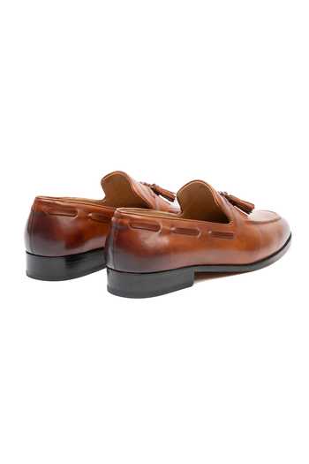 Buy_3dm Lifestyle_Brown Leather Tassel Loafers _Online_at_Aza_Fashions