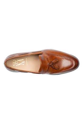 Shop_3dm Lifestyle_Brown Leather Tassel Loafers _Online_at_Aza_Fashions