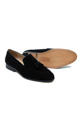 3dm Lifestyle_Black Tassel Leather Loafers _at_Aza_Fashions