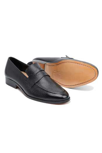 3dm Lifestyle_Black Soft Penny Loafers _at_Aza_Fashions